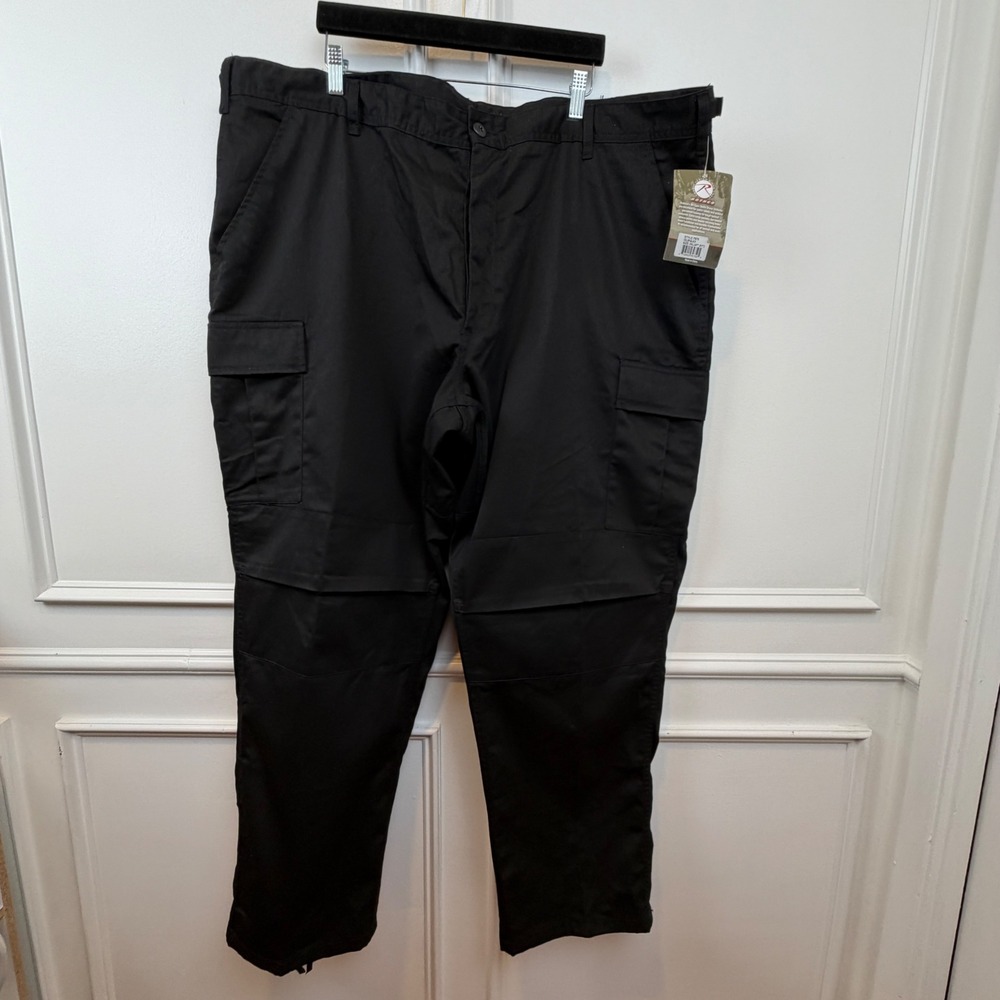 Rothco 7975 Mens Black BDU Tactical Cargo Pants 3XL Regular Mil-Spec NWT